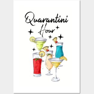 Quarantini Hour - Posters and Art